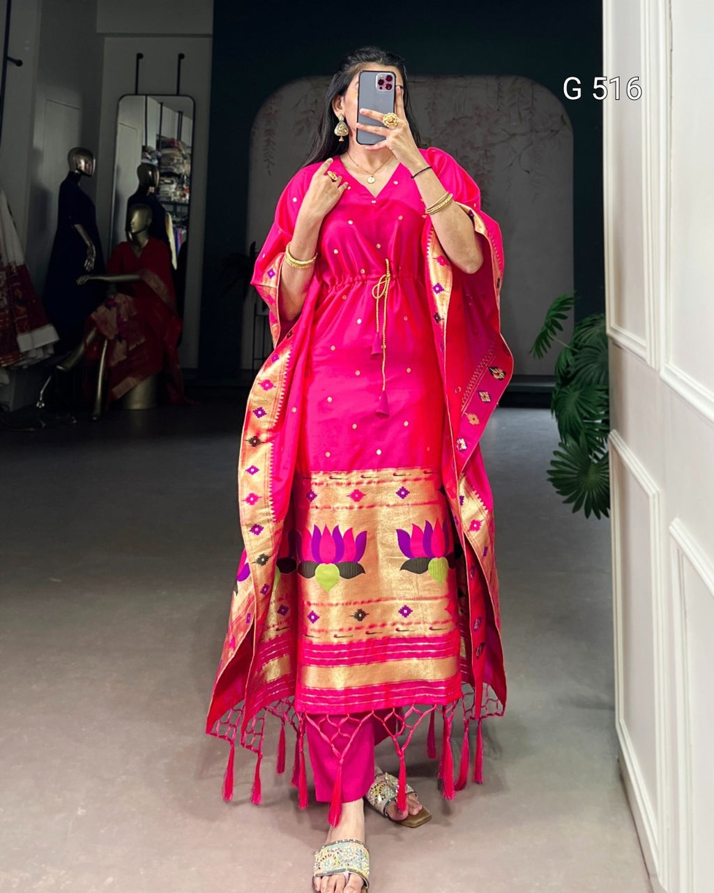 Designer Jacquard Kaftans for Elegant Moments