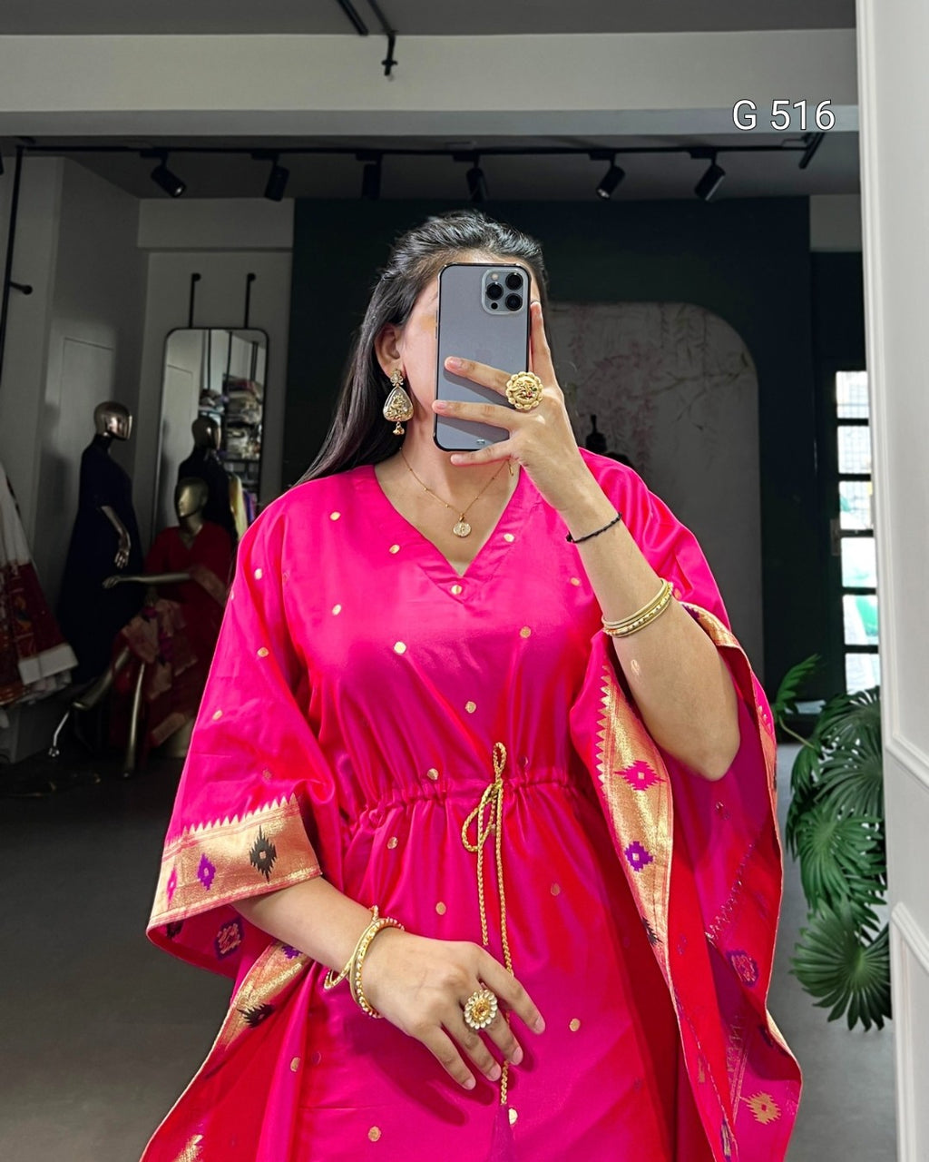 Designer Jacquard Kaftans for Elegant Moments