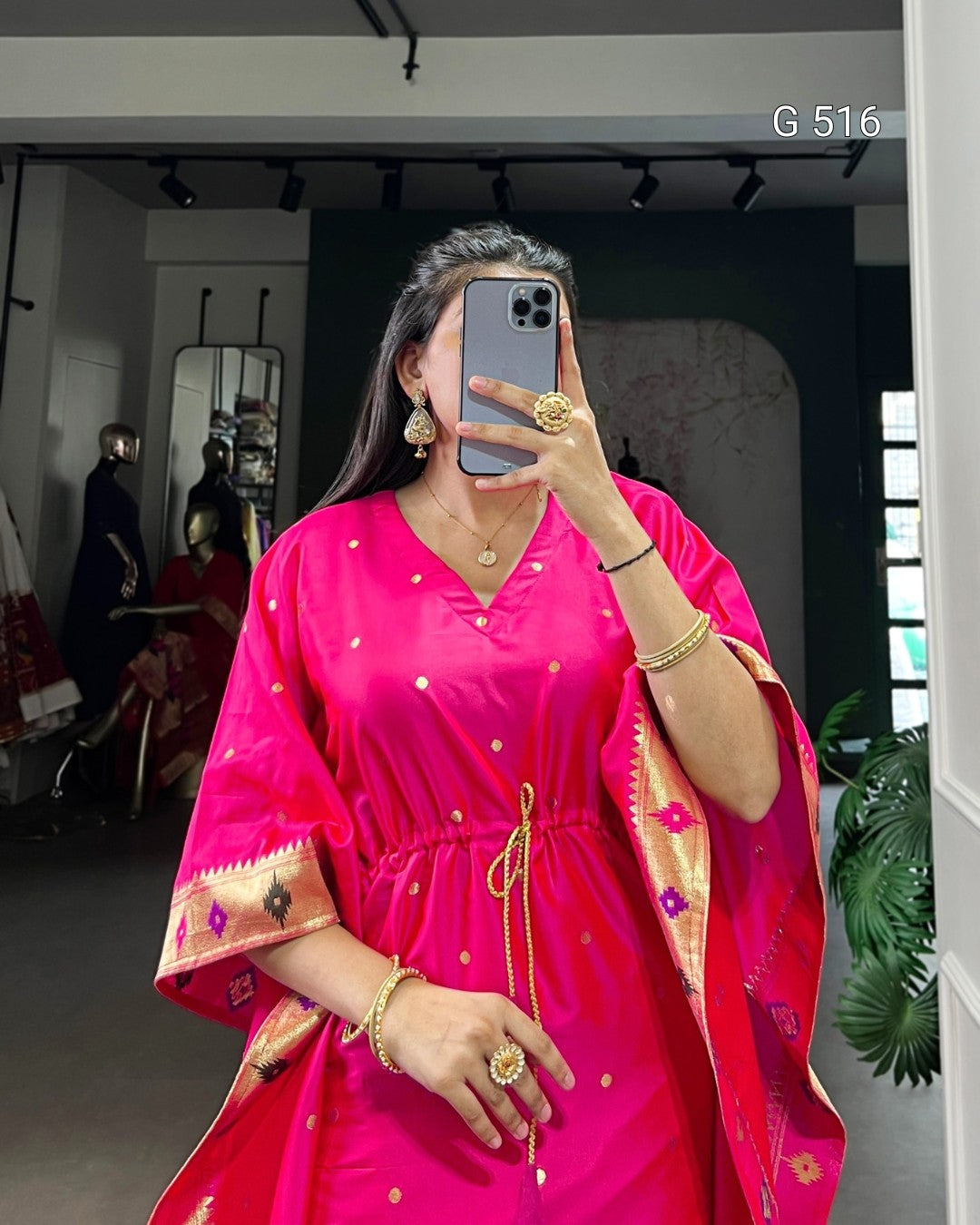 Designer Jacquard Kaftans for Elegant Moments