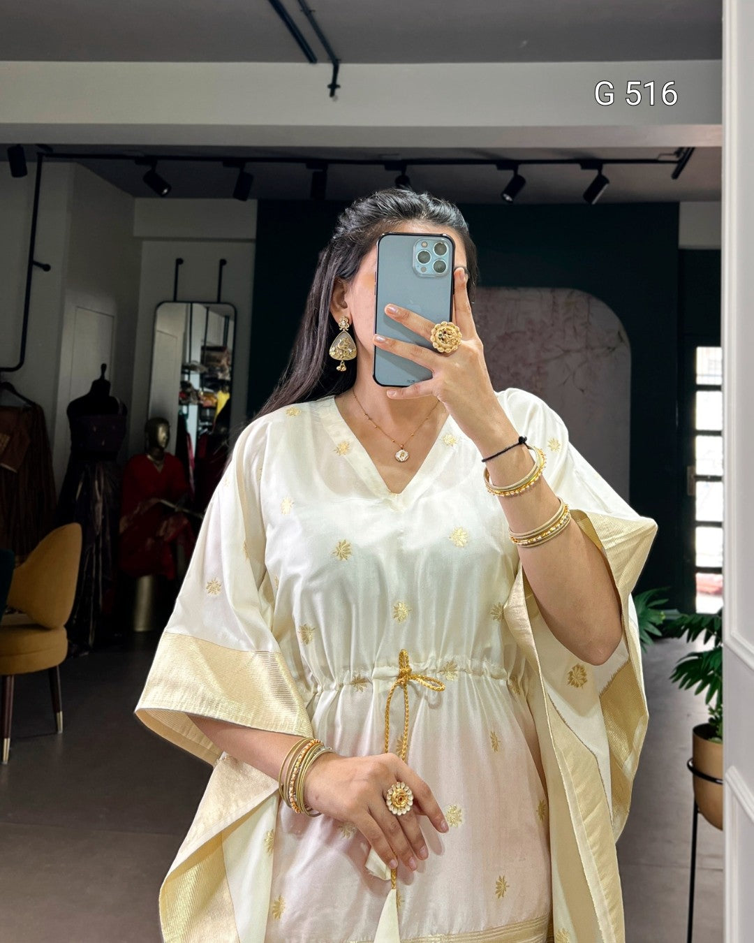 Designer Jacquard Kaftans for Elegant Moments