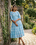 Graceful Designer Kurti with Flared Silhouette Detail