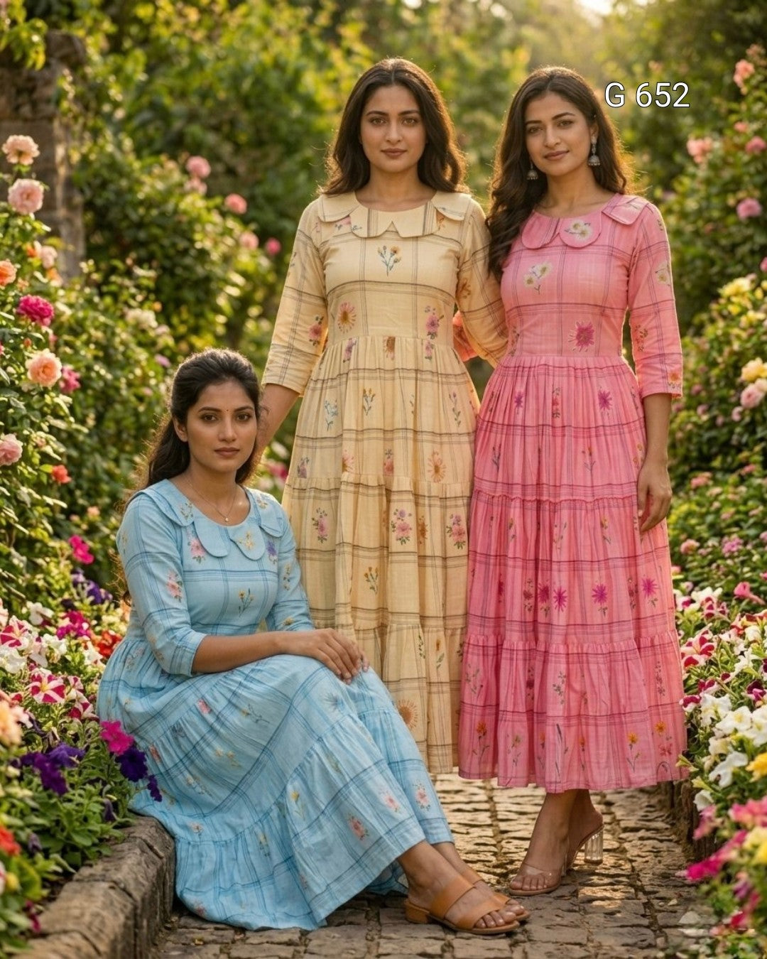 Graceful Designer Kurti with Flared Silhouette Detail
