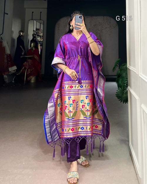 Designer Jacquard Kaftans for Elegant Moments