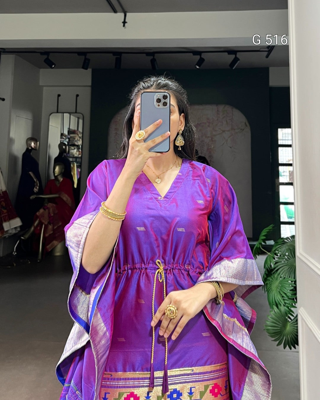Designer Jacquard Kaftans for Elegant Moments
