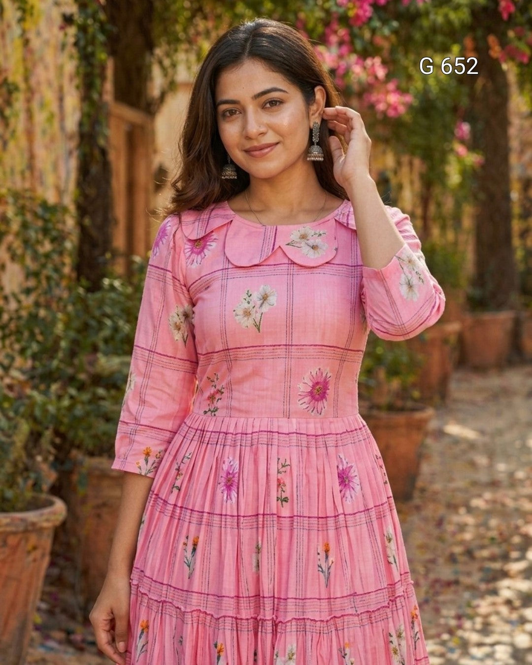 Graceful Designer Kurti with Flared Silhouette Detail