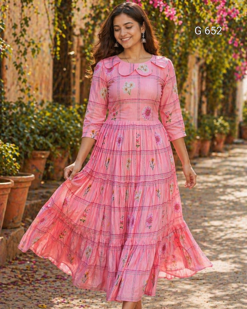Graceful Designer Kurti with Flared Silhouette Detail